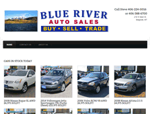 Tablet Screenshot of blueriverautosales.com
